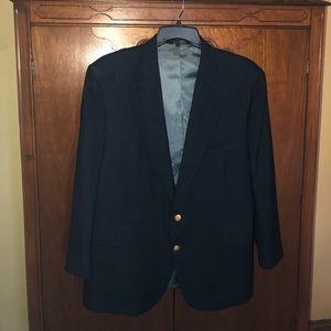 Men’s Navy suit coat wool blend 46s